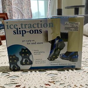 adidas Ice Traction Slip-Ons - Black and Blue